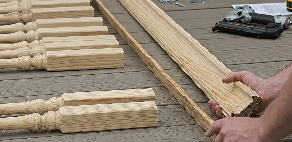 Handrail installation materials and wood components for stair rail work in Rochester, NY